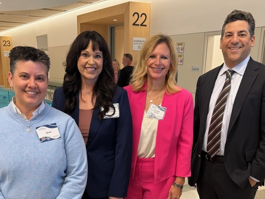 Thank you, Beck (left), Juvenile Presiding Judge Bustamante (center), and Presiding Judge Gates (right)!