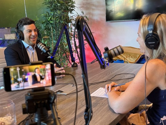 In the studio with the Upfront Planning Podcast!