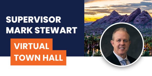 Supervisor Mark Stewart Virtual Town Hall Banner