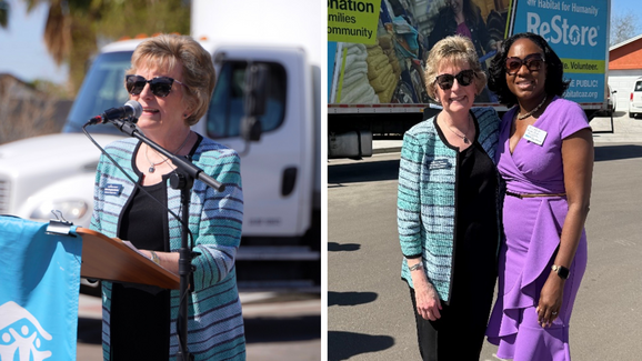 Chair Brophy McGee at Habitat for Humanity event