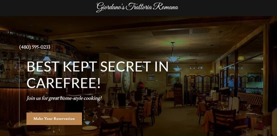 Find your new favorite spot for quality Italian food at Giordano's Trattoria Romana