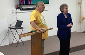 Kate Brophy McGee at Sunnyslope block watch event