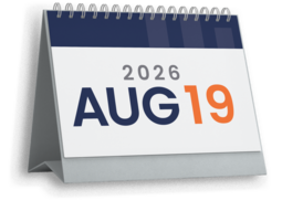 Image of calendar dated to August 19, 2026