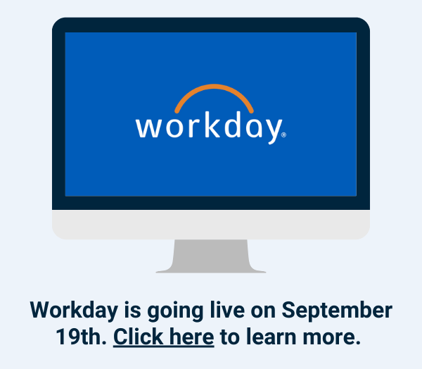 Save the Date Workday Goes Live in 3 Weeks