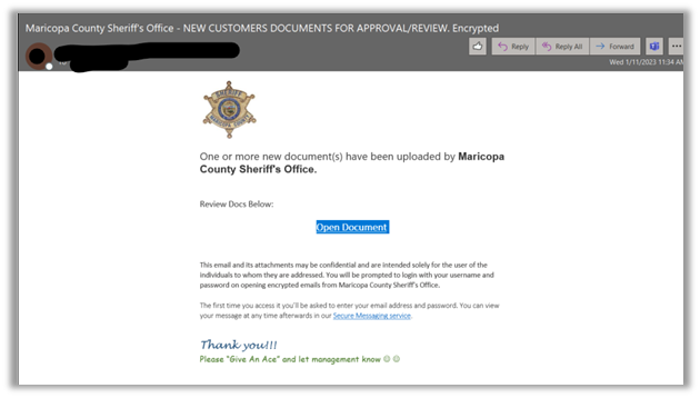 Phishing Email