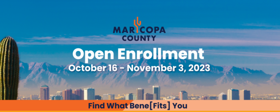 Open Enrollment 2023  banner - October 16 - November 3, 2023