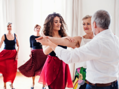 people in dance class