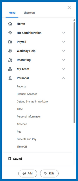 Workday Global Navigation Menu - after