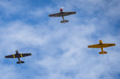 Fly-over historic aircraft at Falcon Field Airport