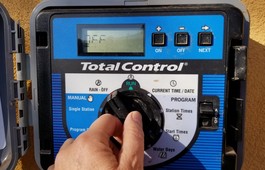 Irrigation controller timer Rain Off