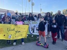 Walk to School Day with Adams Elementary