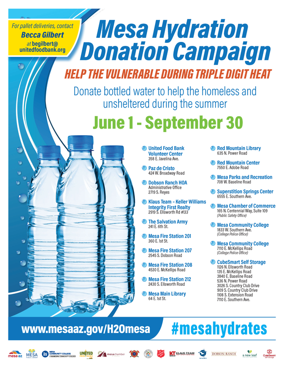 Mesa Hydration Donation Campaign
