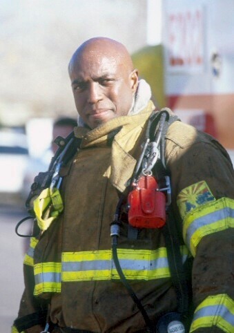 Assistant Fire Chief Forrest Smith in turn-out gear