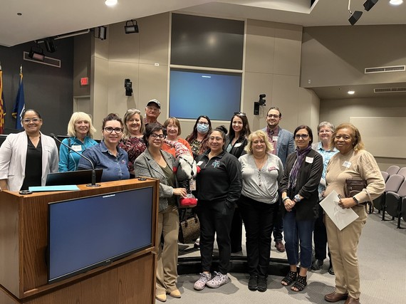 Resident's Guide to Community and Civic Engagement Attendees with Bingles the Gnome. December 2022. 