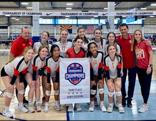 James Johnson coach and his volleyball squad