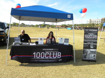 100 club information and donation table