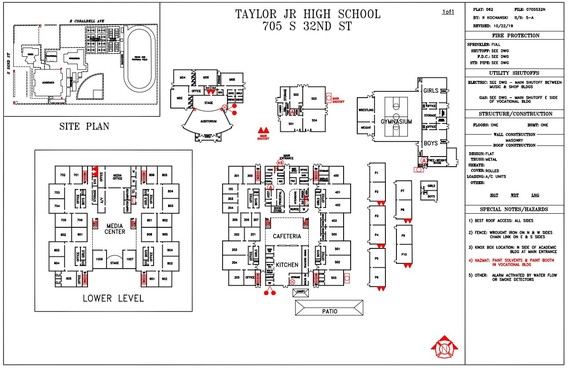 Taylor Jr High School Fire pre plan
