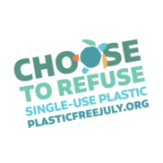 Plastic Free July badge