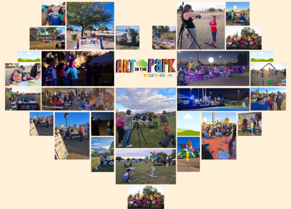 Art in the Park recap collage