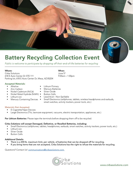 cirba battery event