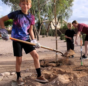 Falcon Hill Tree Planting