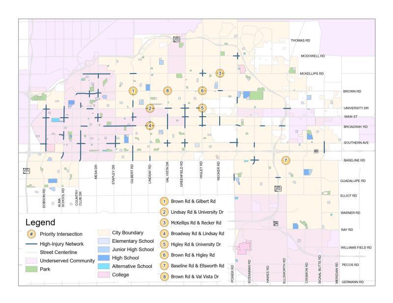 Safer Streets grant map