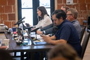 Councilmembers at table during Strategic Planning Session