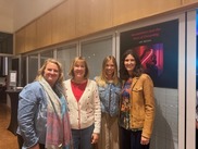 Councilmember and community members at art museum