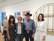 Councilmembers, Mayor standing at Museum