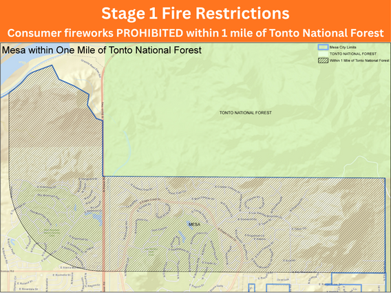 Fireworks restrictions map