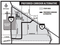 Sonoran Corridor map