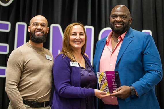 joel brown receives award