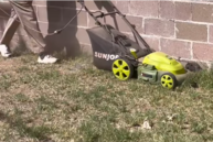 cropped lawnmower photo