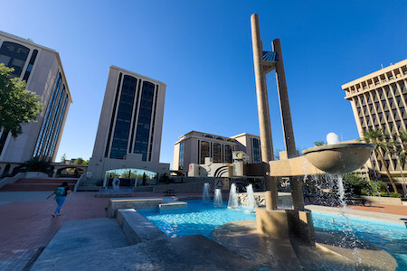 El Presidio Plaza fountain