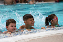 Summer recreation program kids in the pool
