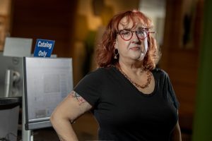 Librarian Christine Russell