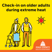 Graphic stressing the importance of checking on older adults