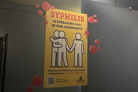 Syphilis ad installation