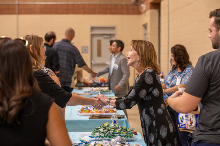 Jan Lesher and Dr. Theresa Cullen
