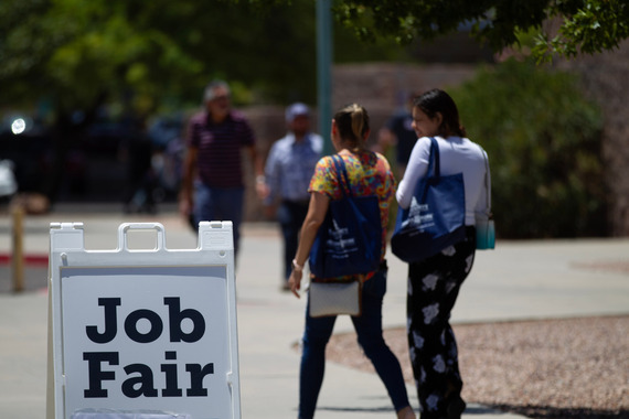 Photo of job seekers at job fair