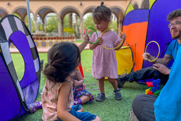 Kids games at the Courthouse