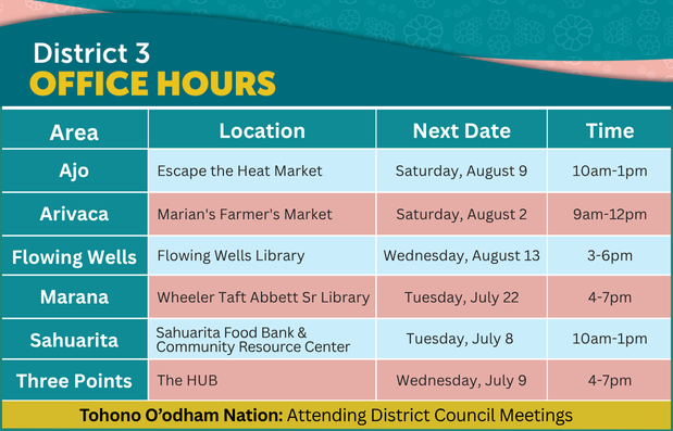 Office Hours District 3