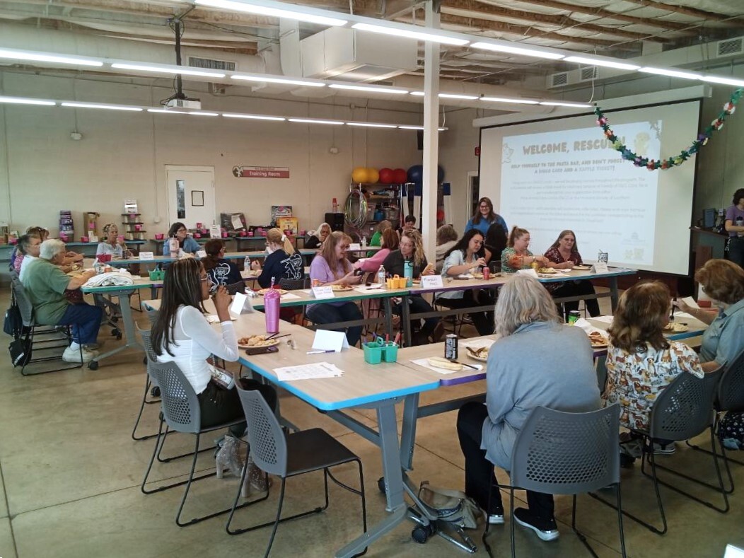 people at rescue luncheon