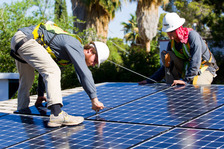 solar panel installation