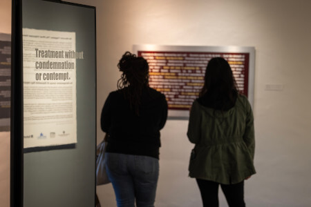 Museum art exhibit