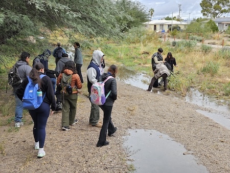 Students visit stormwater park