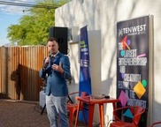 Heath speaks at happy hour