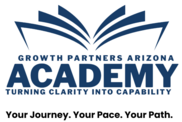 A logo for Growth Partners Lending Academy