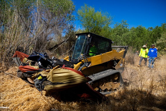 wildfire mitigation with tractor