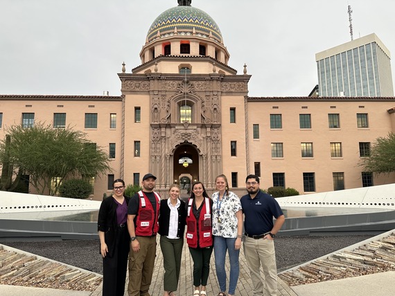 Heat Response team in front of Historic Courthouse
